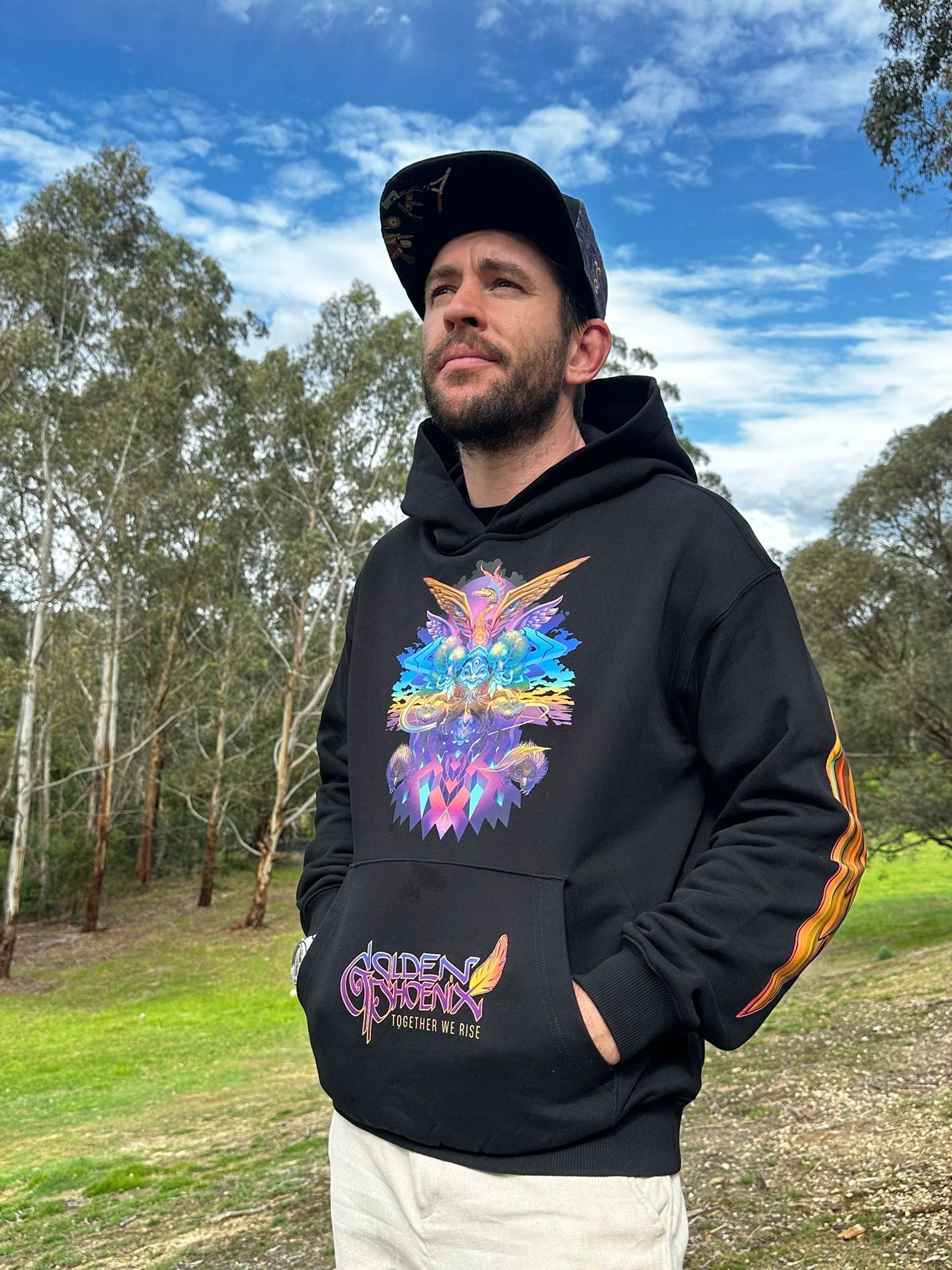 Golden Phoenix Hoodie – Black Vice Coffee Roasters